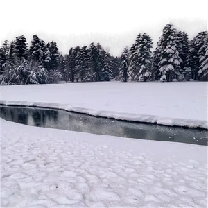 Snowfall Over Lake PNG Fcm19 PNG