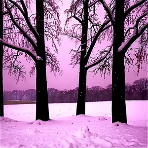 Snowfall Over Vineyard PNG Avr89