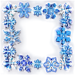 Snowflake Christmas Border Png Roa84 PNG image