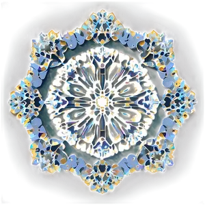 Snowflake Doily Pattern PNG 06122024
