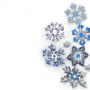 Snowflake Flower Frame Png 35 PNG image