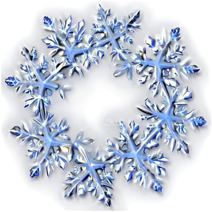 Snowflake Flower Frame PNG 39 PNG