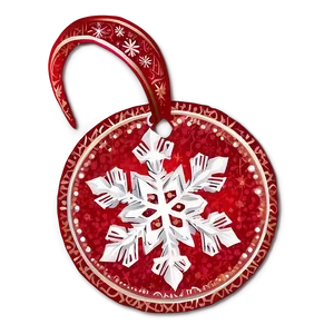 Snowflake Holiday Tag Png 06282024 PNG image