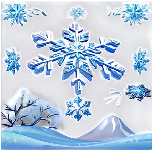 Snowflake Serenity Scene Png Sky59 PNG image