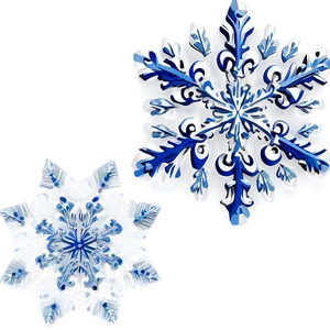 Snowflake Swirl Illustration PNG 05252024 PNG