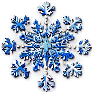 Snowflake Swirl Illustration PNG Jnu PNG