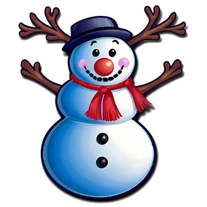 Snowman And Reindeer Friends Png Jvn41 PNG image