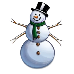 Snowman C PNG image