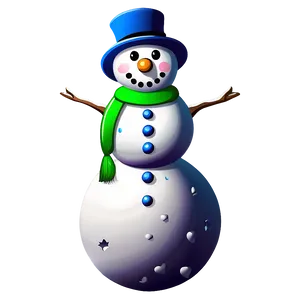 Snowman Cartoon Character PNG 05212024