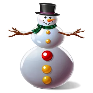 Snowman Cartoon Character Png Vpn22 PNG image