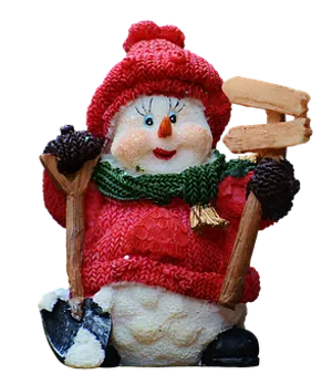 Snowman Figurine Winter Decor
