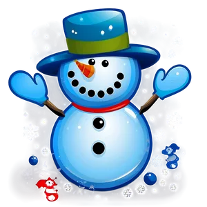 Snowman Holiday Card Design Png 6 PNG image