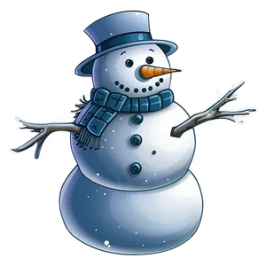 Snowman In A Snowstorm Png Lha4 PNG image