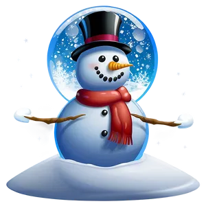 Snowman In Snow Globe Png 05032024 PNG image