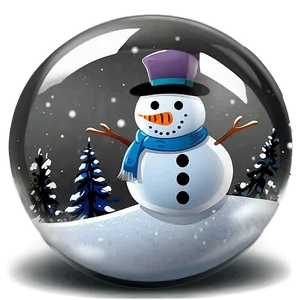 Snowman In Snow Globe Png Jmv41 PNG image