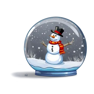 Snowman In Snow Globe Png Nvg PNG image