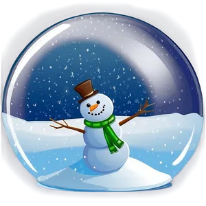Snowman In Snow Globe Png Pht96 PNG image