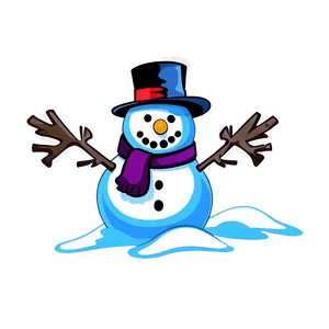 Snowman Scene Background Png 85 PNG image