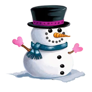 Snowman Wearing Mittens Png 57 PNG image