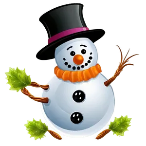 Snowman With Carrot Nose Png Ubf92 PNG image