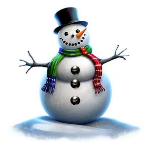 Snowman With Christmas Lights Png 27 PNG image