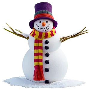 Snowman With Pets Png 19 PNG image