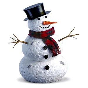 Snowman With Scarf PNG Vsi