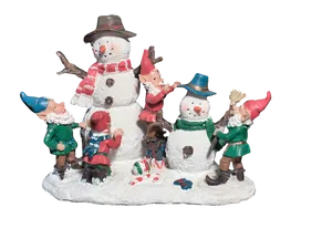 Snowmenand Gnomes Festive Gathering