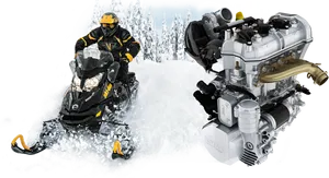 Snowmobile_ Adventure_and_ Engine_ Diagram PNG image