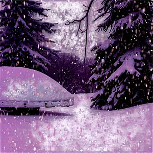 Snowstorm Blurred Vision PNG Nip