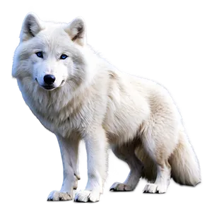 Snowy Arctic Wolf PNG 05032024