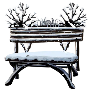 Snowy Bench Transparent PNG 82 PNG
