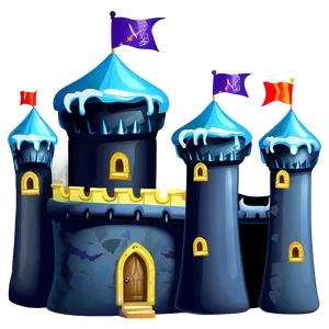 Snowy Cartoon Castle Png 34 PNG image