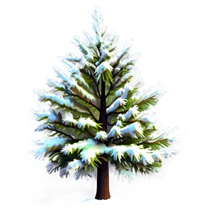Snowy Cedar Tree PNG 06212024