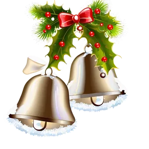 Snowy Christmas Bells Png Vjl21 PNG image