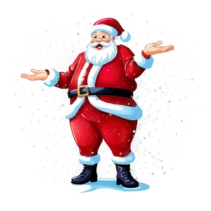 Snowy Christmas Eve Santa PNG Ntb PNG