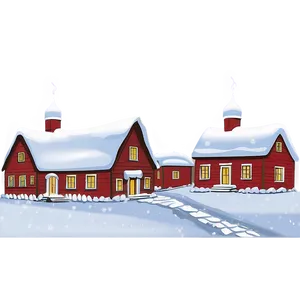 Snowy Christmas Eve Village Png 56 PNG image