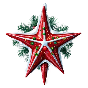 Snowy Christmas Star PNG 38 PNG