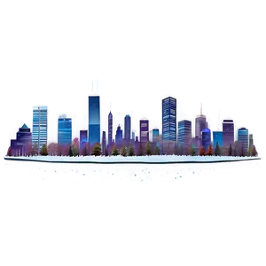 Snowy City Skyline Png Wpo PNG image