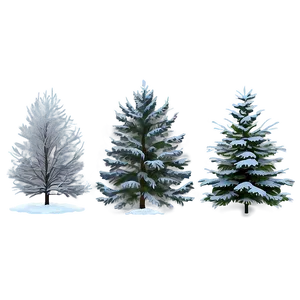 Snowy Evergreen Trees PNG Yrc76 PNG