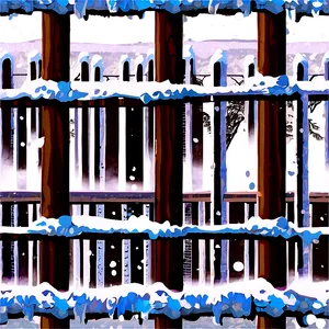 Snowy Fence Transparent PNG Tmf87 PNG