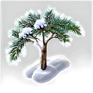 Snowy Fir Tree Png 06272024 PNG image