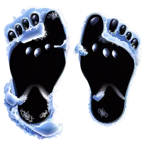Snowy Footprints PNG 05252024 PNG