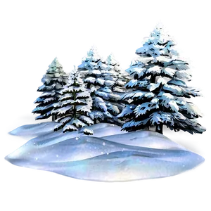 Snowy Forest Landscape Png Wxm PNG image