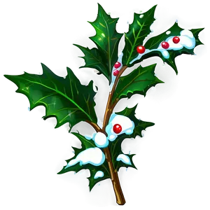 Snowy Holly PNG Huj PNG