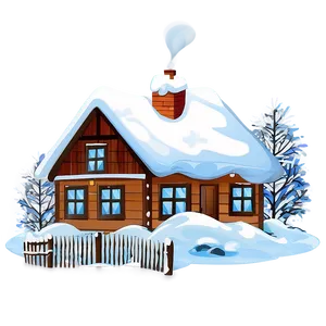 Snowy House Clipart PNG Esi66 PNG