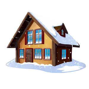 Snowy House Transparent PNG Xis52 PNG