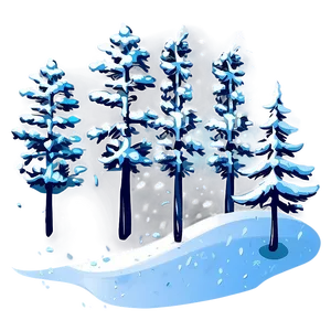 Snowy Landscape Element Png 06212024 PNG image