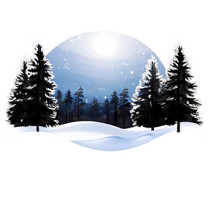 Snowy Landscape Transparent PNG 22