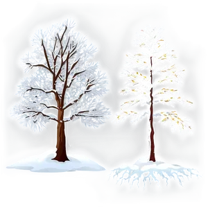 Snowy Landscape Trees PNG Urv9 PNG